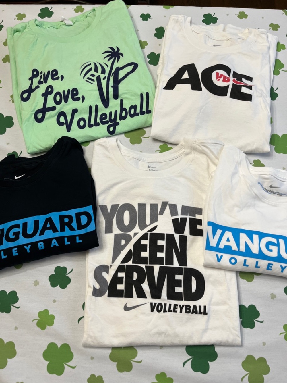 Nike White 'You've Been Served' Volleyball T-Shirt and more!